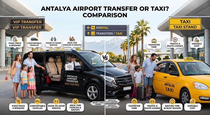 Flughafentransfer Antalya oder Taxi